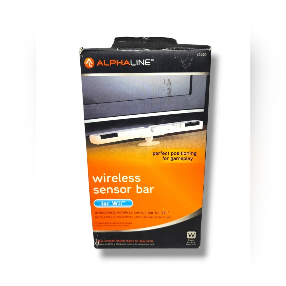 Alphaline Wireless Sensor Bar For Wii- Brand New in box